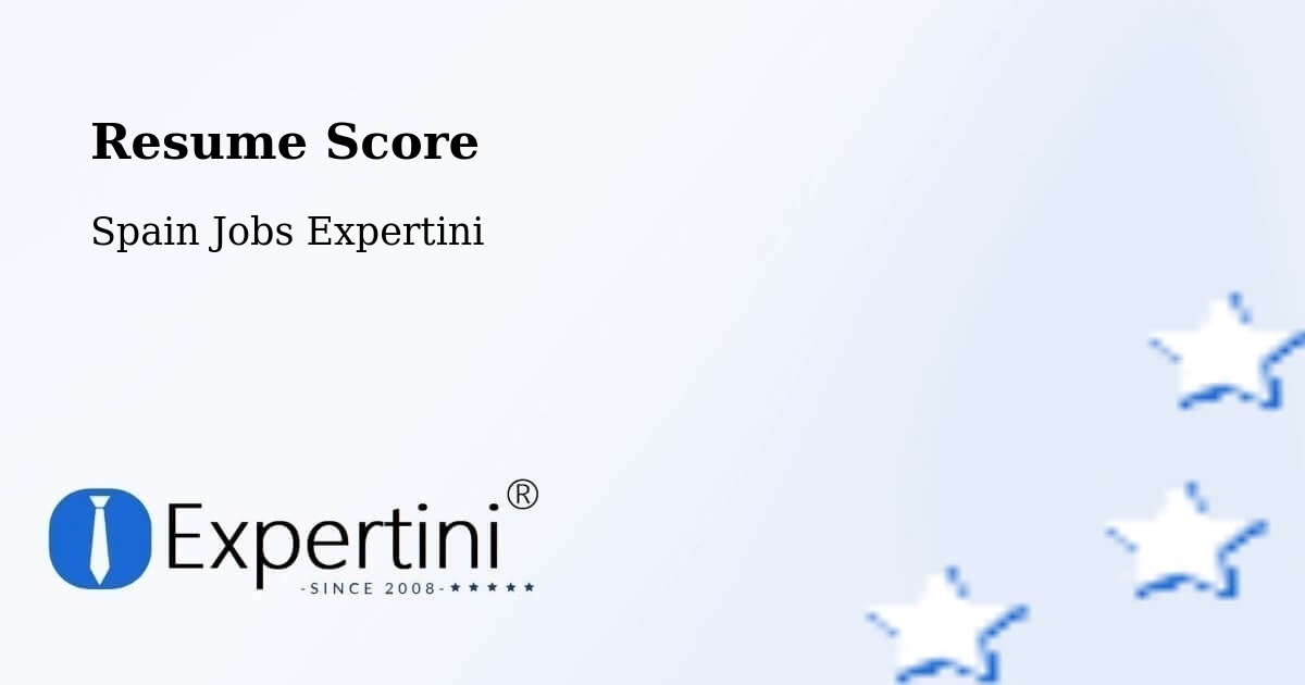 Resume Score & Job Description Match Tool – Utrera - Spain Jobs Expertini